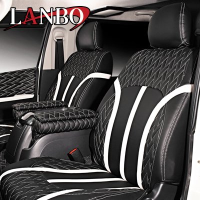 画像1: LANBO レザーシートカバー Type LUXE ハイエース200系