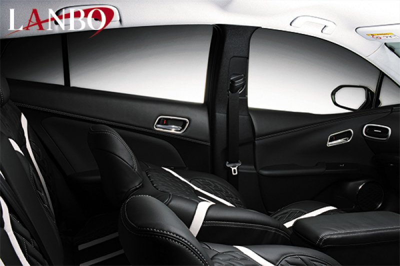 50プリウス LANBOドアレザーパネル&ダッシュボードパネル(シルバーステッチ LANBO ドアレザーパネル ［プリウス50系］