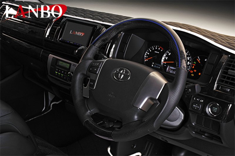 画像5: LANBO プレミアムカーボンステアリング［ハイエース 200系 4-8型］ (5)
