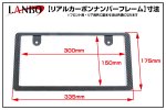 画像9: LANBO リアルカーボンナンバーフレーム (9)