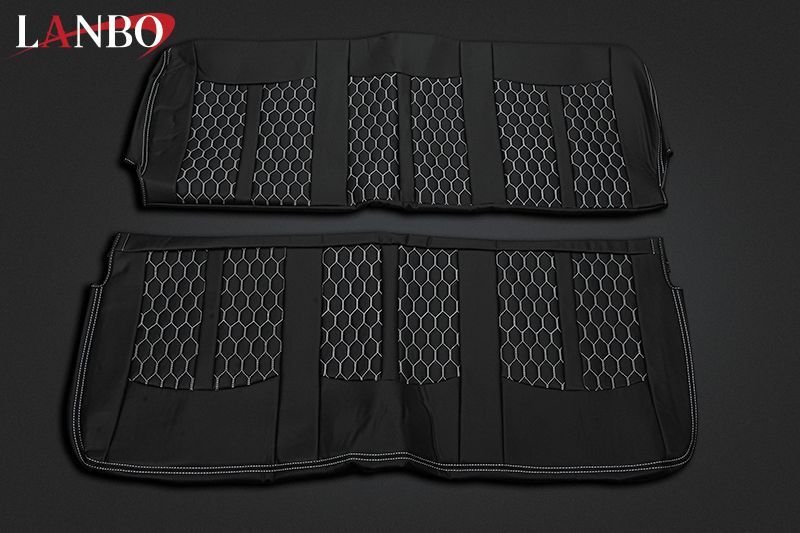 画像4: LANBO シートカバー[ハニカムデザインステッチ] 200系ハイエースDX (4)