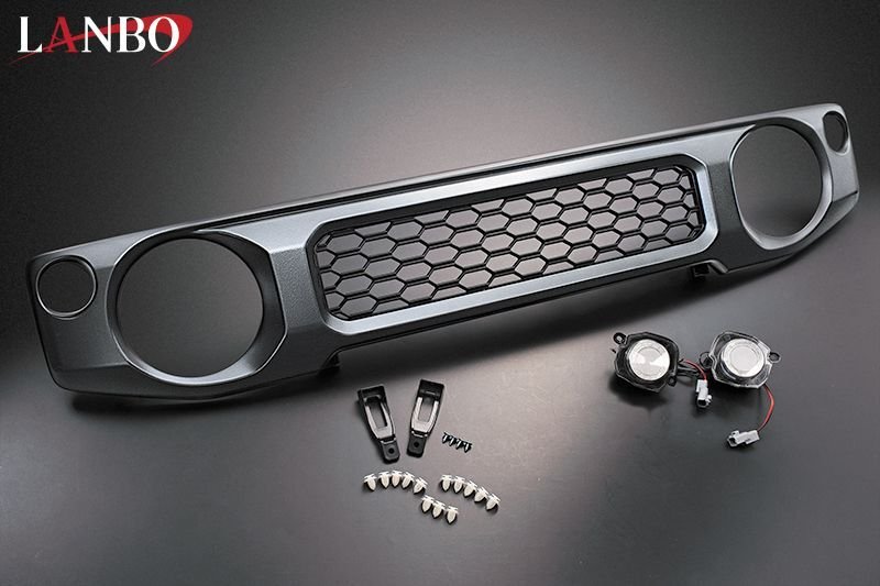 画像8: LANBO マークレスグリル チッピング調ブラックタイプ　[JIMNY　JB64W/74W] (8)