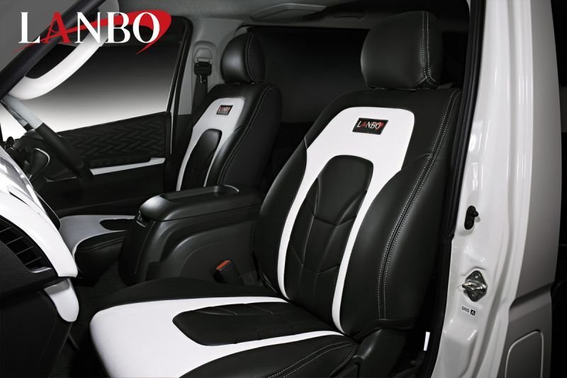 画像2: LANBO レザーシートカバー Type VOID 200系ハイエース S-GL (2)