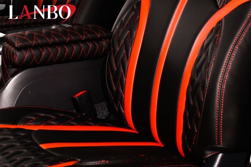 画像6: LANBO レザーシートカバー Type LUXE ハイエース200系 (6)