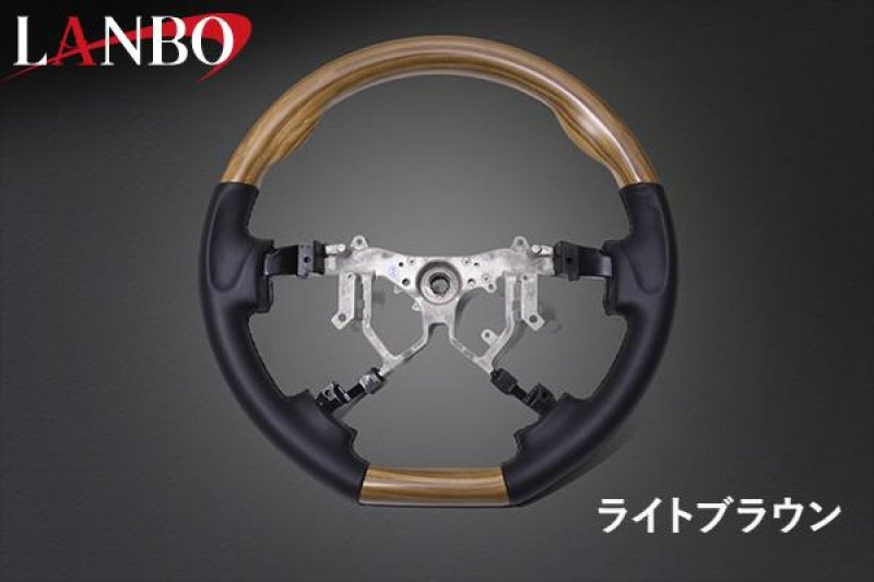 画像8: LANBO オリジナル ステアリング D型ガングリップ［ハイエース 200系4-8型］ (8)