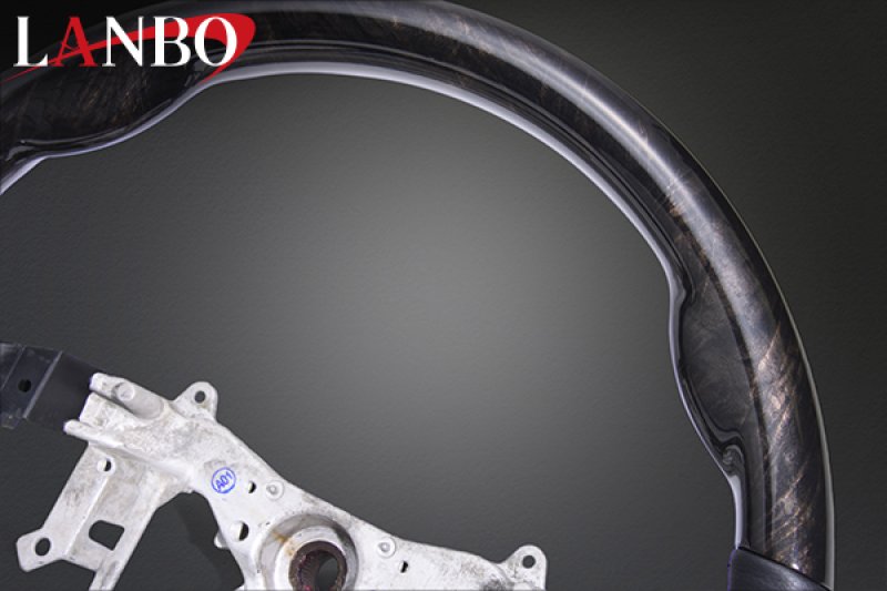 画像5: LANBO オリジナル ステアリング D型ガングリップ［ハイエース 200系4-8型］ (5)