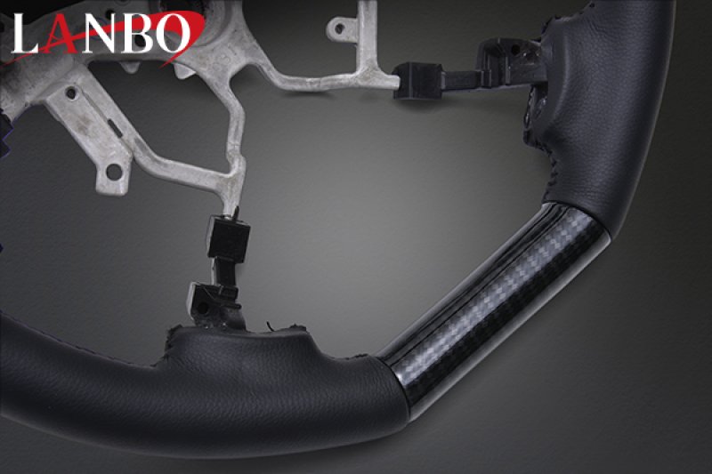 画像24: LANBO オリジナル ステアリング D型ガングリップ［ハイエース 200系4-8型］ (24)