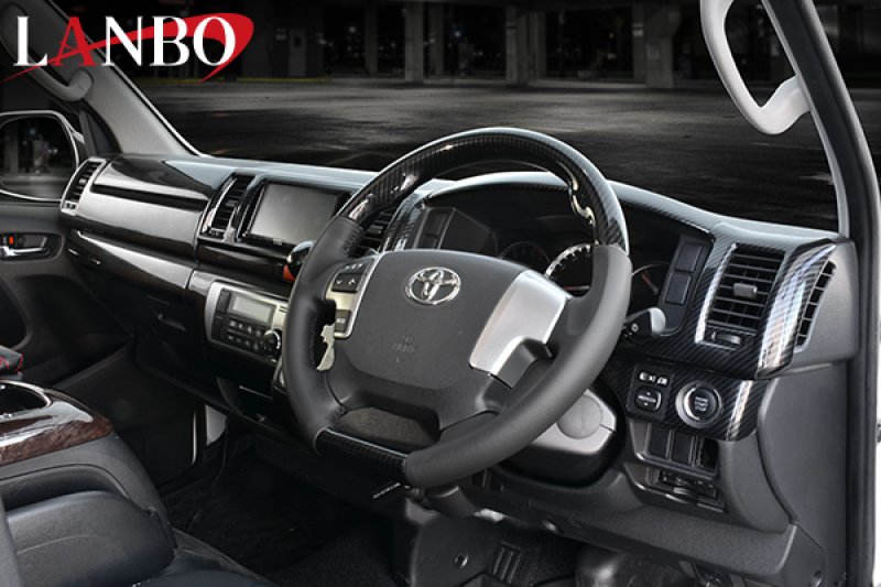 画像19: LANBO オリジナル ステアリング D型ガングリップ［ハイエース 200系4-8型］ (19)