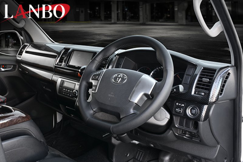画像25: LANBO オリジナル ステアリング D型ガングリップ［ハイエース 200系4-8型］ (25)