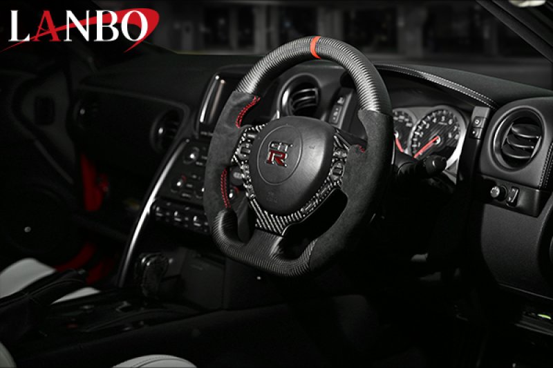 画像8: LANBO プレミアムスポーツ ステアリング GT-R［R35 前期/中期］ (8)