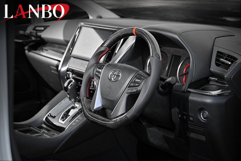 画像2: LANBO プレミアムスポーツ ステアリング ランドクルーザー［200系後期］/プラド ［150系：後期］ (2)
