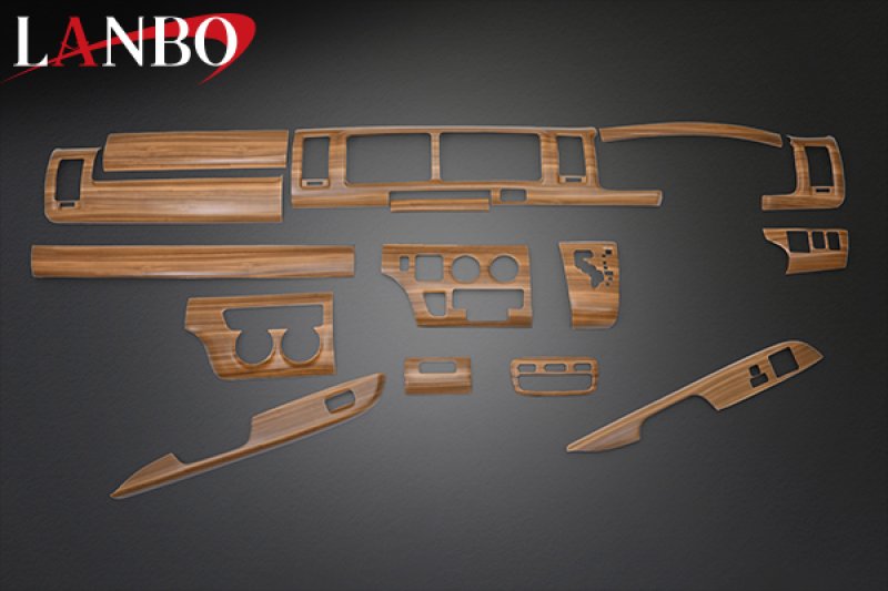 画像17: LANBO 3Dインテリアパネル 15ピースセット ハイエース 200系 4-8型 (17)