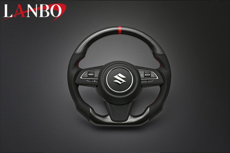 画像3: LANBO プレミアムスポーツ ステアリング  ［JIMNY/SIERRA/NOMADE　JB64W/74W/JC74W］ (3)
