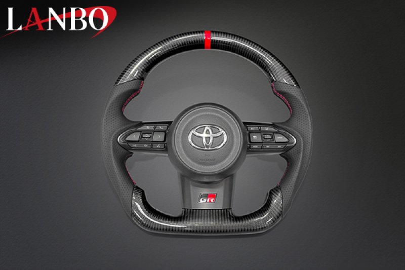 画像2: LANBO プレミアムスポーツ ステアリング  GR YARIS / GRカローラ［GXPA16/GZEA14H］ (2)