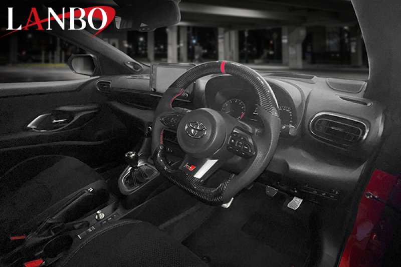 画像1: LANBO プレミアムスポーツ ステアリング  GR YARIS / GRカローラ［GXPA16/GZEA14H］ (1)