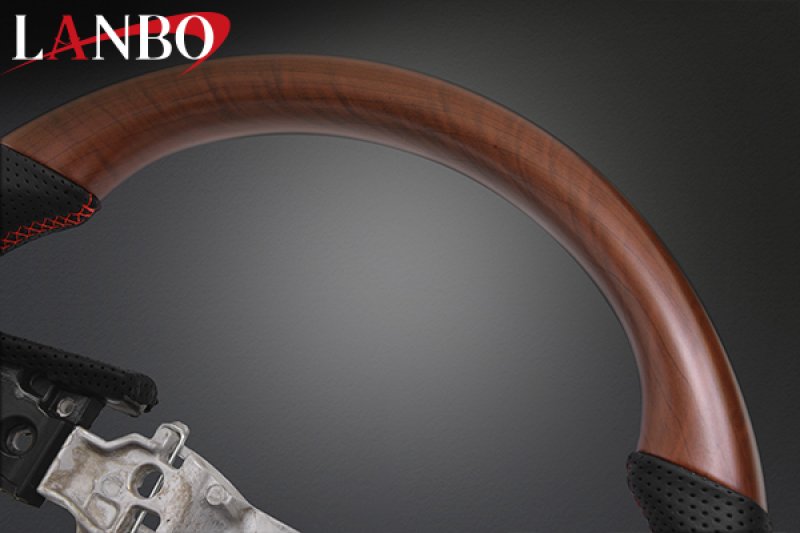 画像8: LANBO オリジナルステアリング ガングリップ D-TYPE ［デリカD:5 後期CV#W ］ (8)