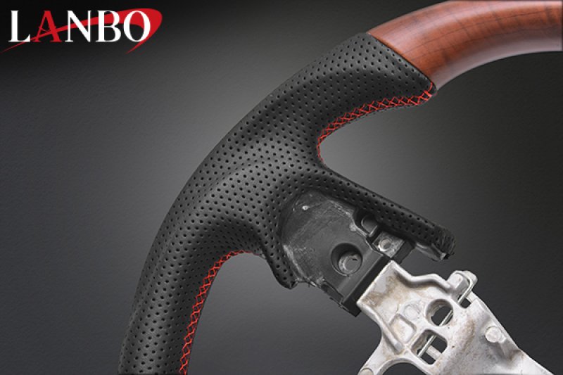 画像7: LANBO オリジナルステアリング ガングリップ D-TYPE ［デリカD:5 後期CV#W ］ (7)