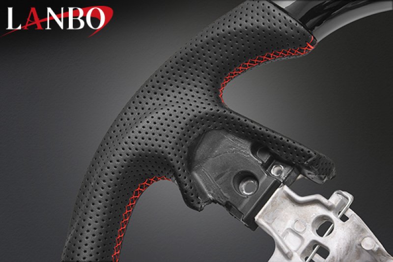 画像12: LANBO オリジナルステアリング ガングリップ D-TYPE ［デリカD:5 後期CV#W ］ (12)