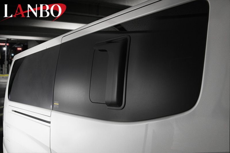 画像2: LANBO スタイリッシュ セカンドドア サイドバイザー ［ハイエース200系］ (2)