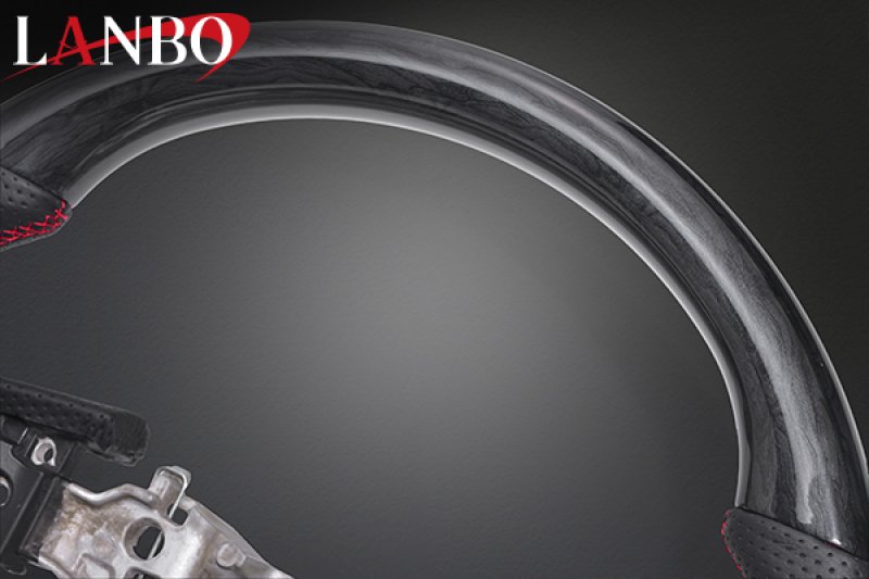 画像4: LANBO オリジナルステアリング ガングリップ D-TYPE ［デリカD:5 後期CV#W ］ (4)