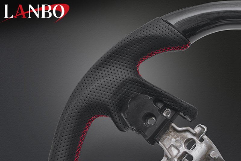 画像3: LANBO オリジナルステアリング ガングリップ D-TYPE ［デリカD:5 後期CV#W ］ (3)