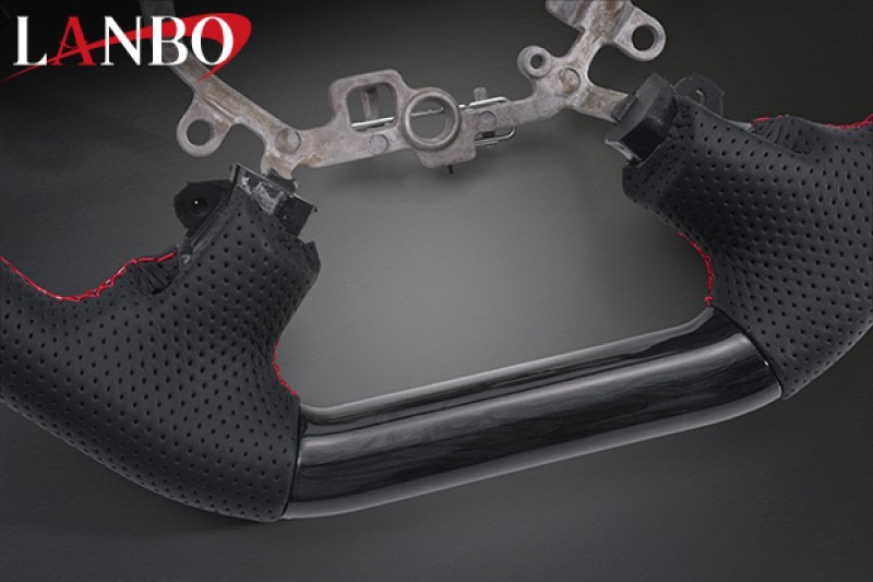 画像5: LANBO オリジナルステアリング ガングリップ D-TYPE ［デリカD:5 後期CV#W ］ (5)