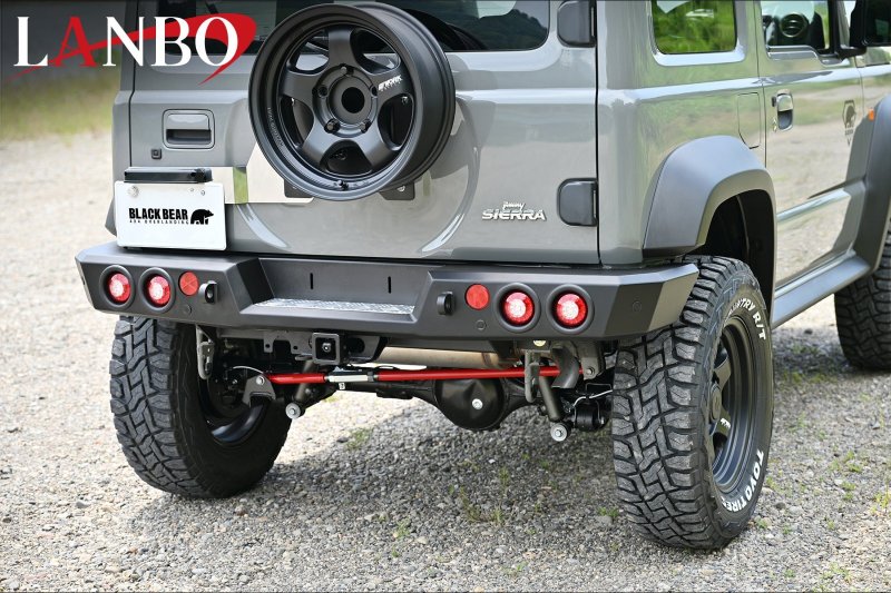画像2: BLACK BEAR リアアイアンバンパー ［JIMNY SIERRA　JB74W ］ (2)