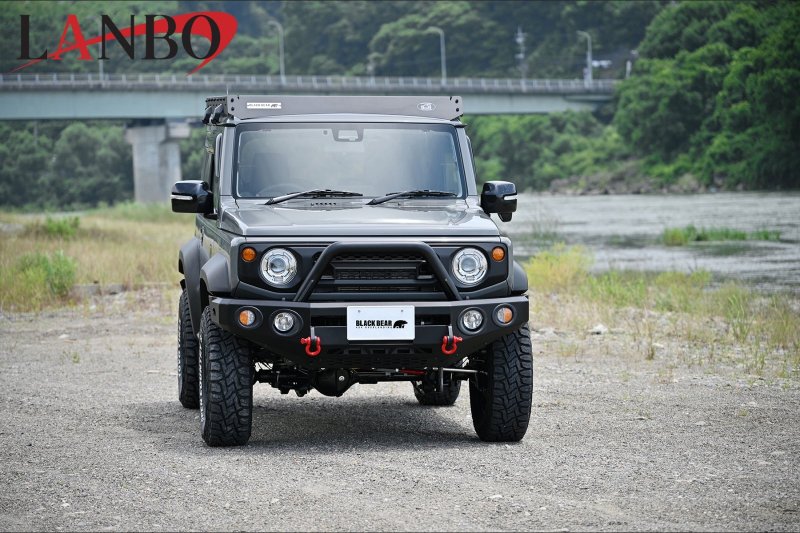 画像5: BLACK BEAR フロントアイアンバンパー ［JIMNY SIERRA　JB74W / JIMNY NOMEDE JC74W］ (5)