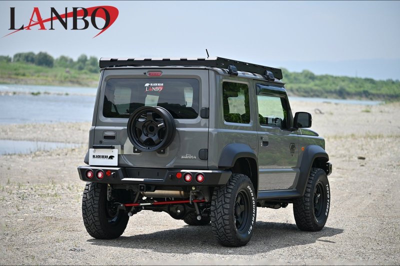 画像1: BLACK BEAR リアアイアンバンパー ［JIMNY SIERRA　JB74W / JIMNY NOMEDE JC74W］ (1)