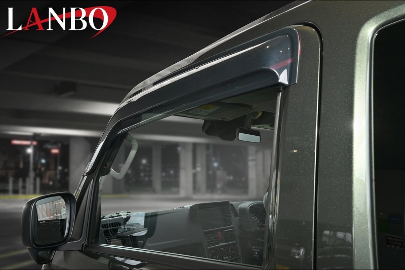 画像2: LANBO スタイリッシュドアバイザー　[キャリー・スーパーキャリー DA16T / スクラムトラック DG16T / NT100クリッパートラックDR16T / ミニキャブトラック DS16T] (2)