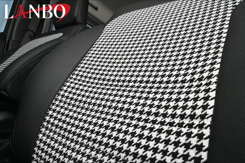 画像6: LANBO レザーシートカバー ハウンドトゥースデザイン【JIMNY/SIERRA　JB64W/74W】 (6)