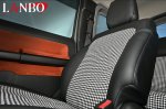 画像3: LANBO レザーシートカバー ハウンドトゥースデザイン【JIMNY/SIERRA　JB64W/74W】 (3)