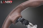 画像3: LANBO オリジナル ステアリング D型ガングリップ［ハイエース 200系4-8型］ (3)