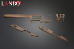 画像5: LANBO 3Dインテリアパネル 6ピースセット ［ハイエース 200系 9型 ナローボディ 2026.2月〜］ (5)